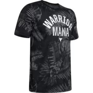 Under Armour Rock Print T Shirt Mens - Black