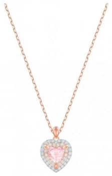 Swarovski One Rose Gold Plated Pendant Necklace Multi- Jewellery