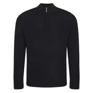 Ecologie Mens Wakhan Zip Neck Sweater (L) (Black)