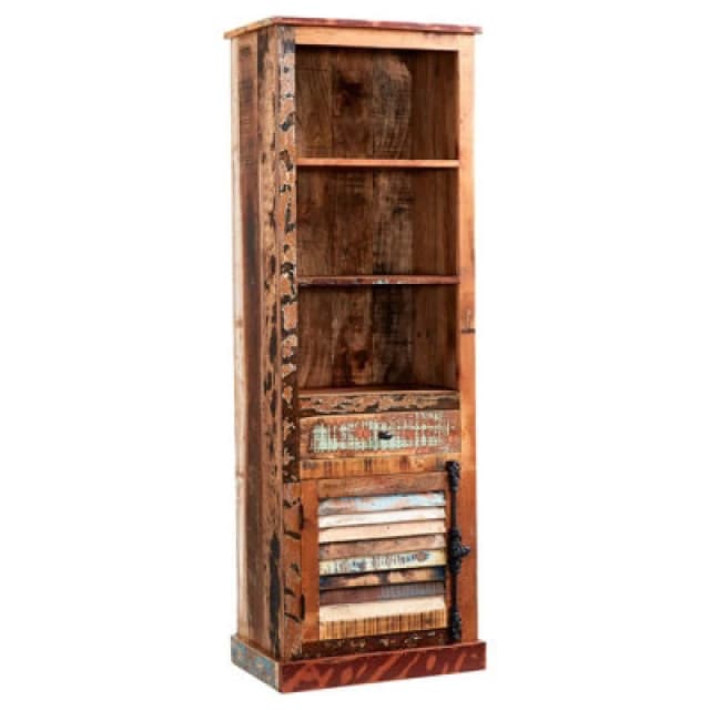Buttercup Farm Coastal Narrow Bookcase - Wood - L40 X W60 X H185 Cm