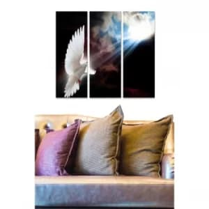 MDFFTR1015 Multicolor Decorative MDF Painting (3 Pieces)