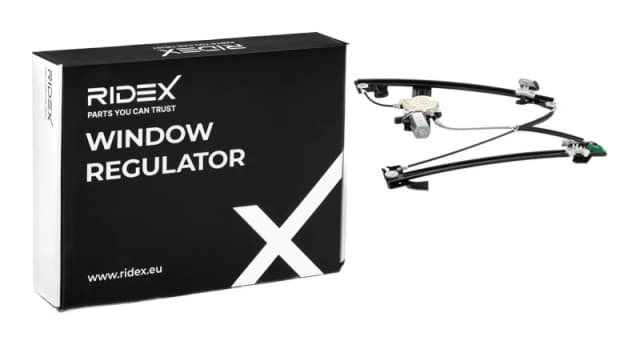 RIDEX 1561W0287 Window regulator Left Front, Operating Mode: Electric, with electric motor Window Winder (1561)