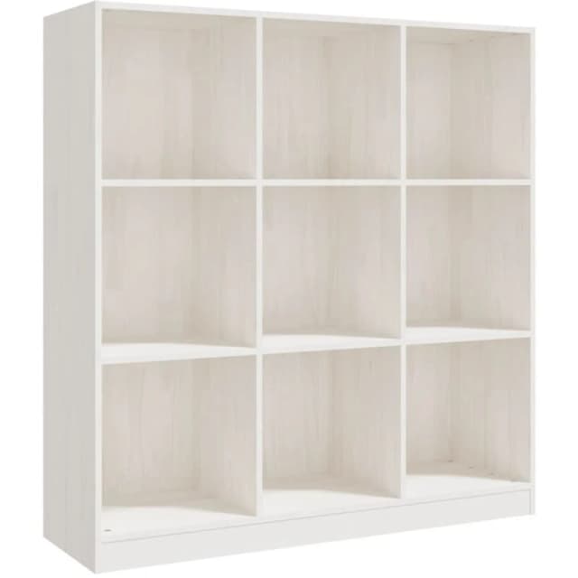 VIDAXL Book Cabinet/Room Divider White 104x33.5x110cm Solid Pinewood Vidaxl 8720286773024