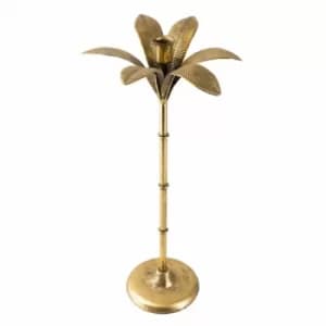 Gold Palm Tree shaped Candle Holder 41 cm