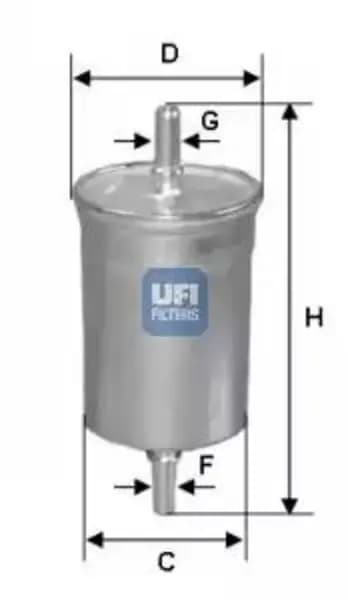 UFI 31.835.00 Fuel Filter Petrol
