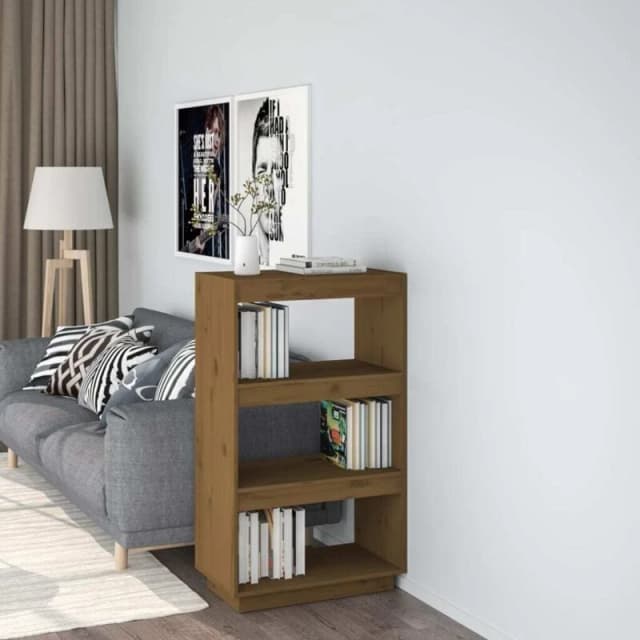 VIDAXL Vidaxl - Book Cabinet/Room Divider Honey Brown 60x35x103cm Solid Wood Pine 8720286815984