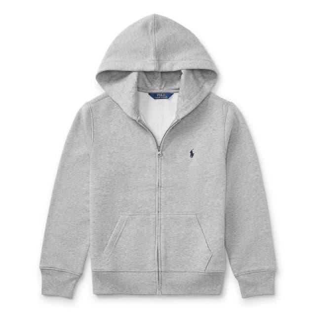 Polo Ralph Lauren Boys' Full-Zip Hoodie Lt Gry Sprt Ht male 2 Yrs