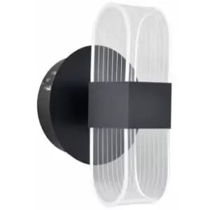 Helam Lighting - Helam Bilbao Integrated LED Wall Lamp Black 12cm
