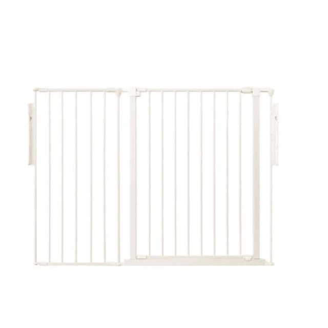 Safetots Premium Extra Tall Room Divider, Up To 128Cm Wide, White, 105Cm Tall, Multi Panel Barrier For Baby And Toddler