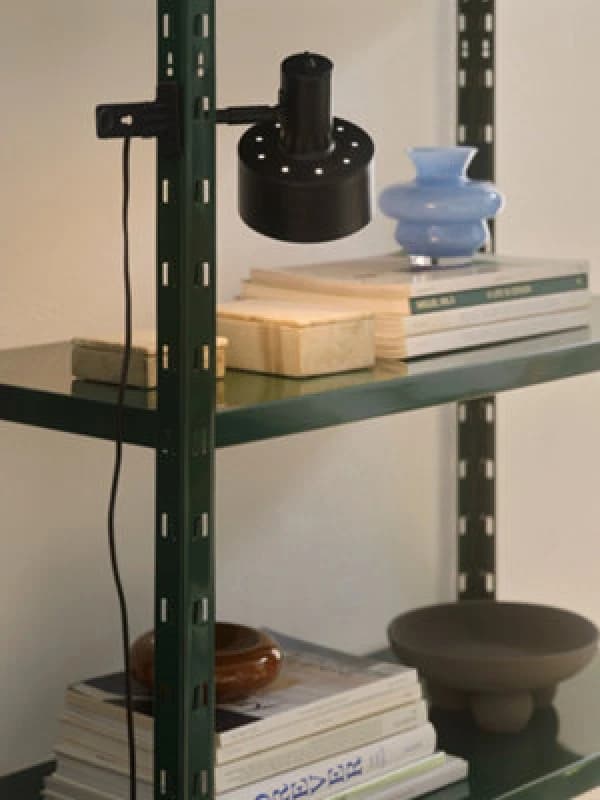 Nordlux Matis Metal Clamp Lamp Perforated Shade Black,mains