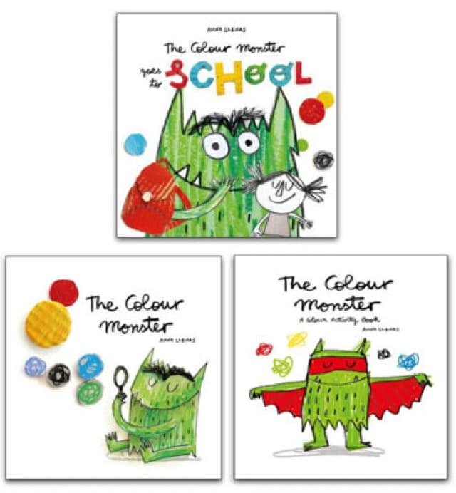 Templar Publishing Anna Llenas Collection 3 Books Set (The Colour Monster, The Colour Monster: A Colour Activity Book, The Colour Monster Goes To