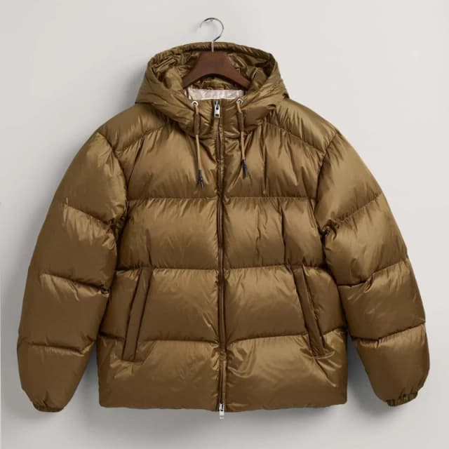 Gant Shiny Puffer Jacket - Beige Beige L