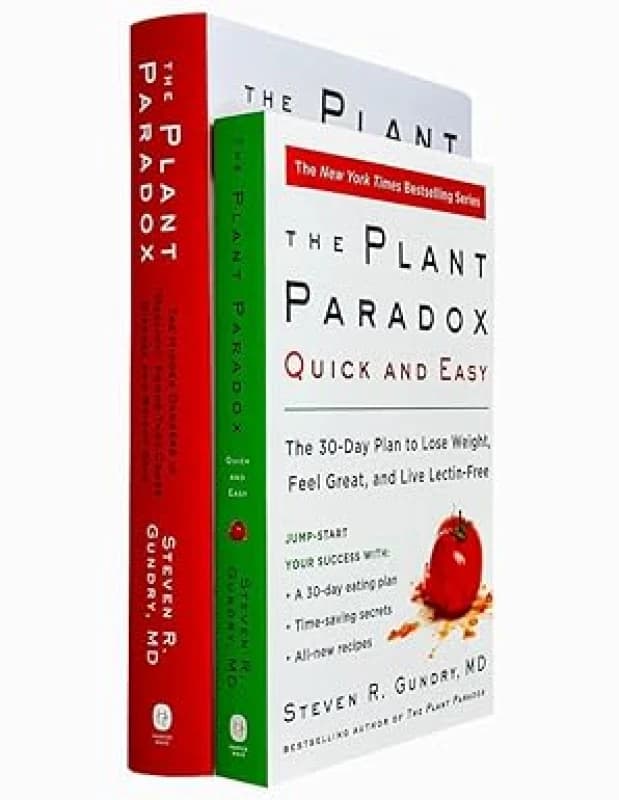 The Plant Paradox Series By Dr. Steven R Gundry MD 2 Book Set Dr. Steven R Gundry MD Books