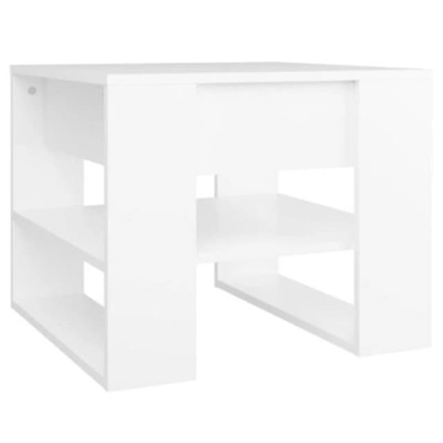 Vidaxl Coffee Table White 55.5X55X45cm Engineered Wood, White 810908