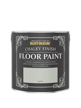 Rust-Oleum Chalky Finish Floor Paint - 2.5 Litre Tin In Sage Mist