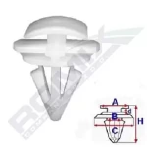 ROMIX Clip, trim-/protection strip VW,AUDI,SKODA C60427