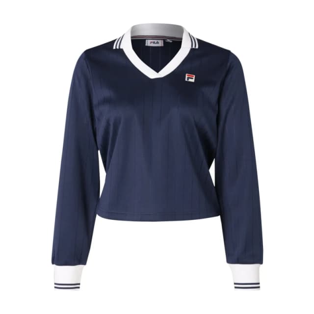 Fila Womens long-sleeved polo shirt Fila Lawe Bleu Female S
