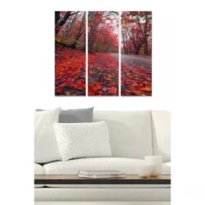 MDF88200916 Multicolor Decorative MDF Painting (3 Pieces)