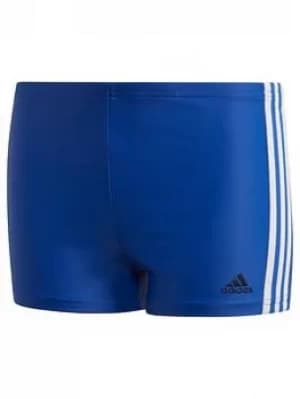 adidas Junior Boys Fit Bx Swim 3s Y, Blue/White, Size 7-8 Years