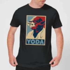Star Wars Yoda Poster Mens T-Shirt - Black