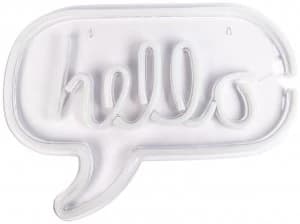 Fizz Creations Neon Hello Light - White