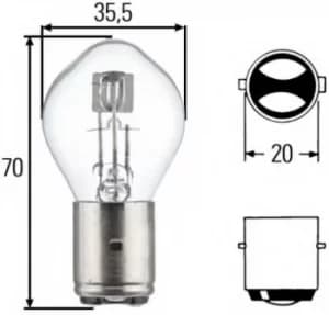 Bulb 8GD002084-151 by Hella