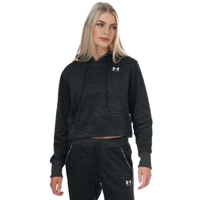 Under Armour Armour Fleece Twist Crop Hoody - Black 4