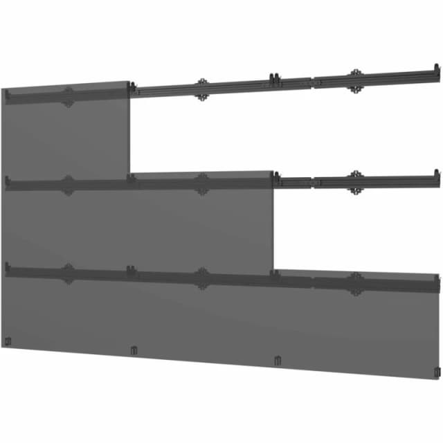 Peerless LEDUNVL-3X3 signage display mount 139.7cm (55") Black