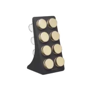 MasterClass Brass Finish 8 Jar Spice Rack