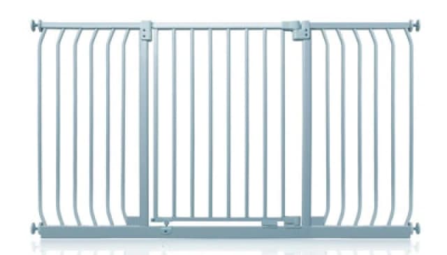 Safetots Elite Pressure Safety Gate, 143Cm - 152Cm, Matt Grey, Pressure Fit Stair Gate