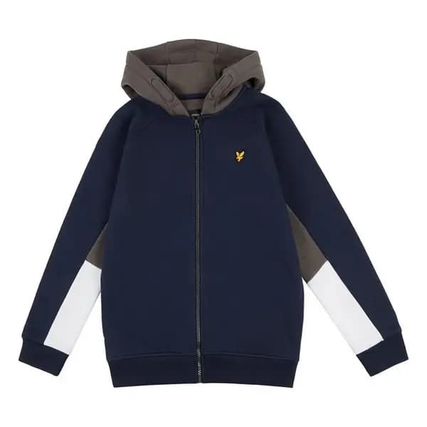 Lyle and Scott DiagCutSewZp HD In99 OTH Hoodies 3-4 Yrs Blue 31715618135
