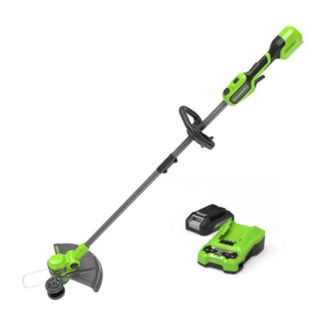 Greenworks MO24L411 24v Cordless Brushless Rotary Lawnmower 330mm MO24L411-01 Batteries: 1 x 4ah Li-ion