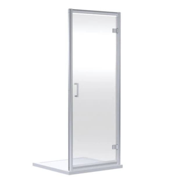 nuie Rene 1900 x 800mm Hinged Shower Door - Chrome, Silver SMHD80-E6
