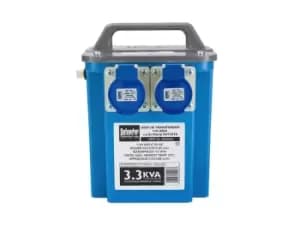 Defender E203030 240v 2x16A 3.3kVA Step-Up Transformer