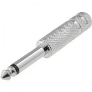 6.35mm audio jack Plug straight Number of pins 2 Mono Silver Cliff P1C