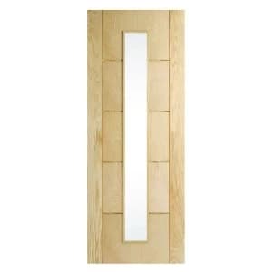 Wickes Thame Internal Glazed 5 Panel Oak Veneer Door - 1981 x 838mm