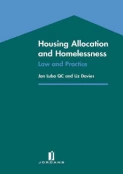 Housing Allocations and Homelessness by Jan Luba and Liz Davies Paperback