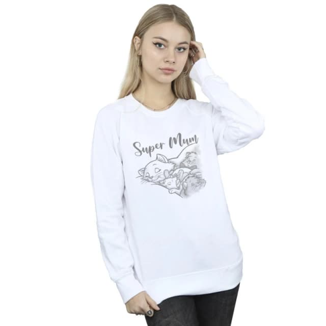 Disney Classics Marie Super Mum Sweatshirt White female