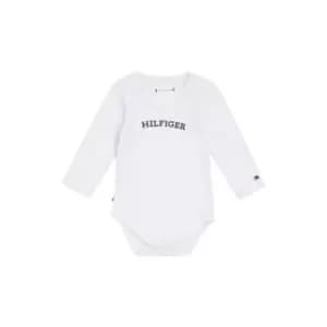 Tommy Hilfiger Baby Curved Monotype Body L/S - White