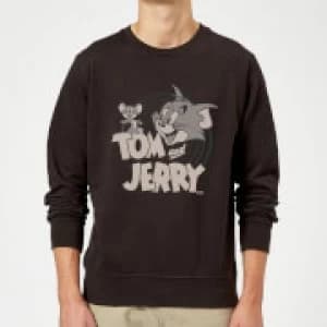 Tom & Jerry Circle Sweatshirt - Black - XXL