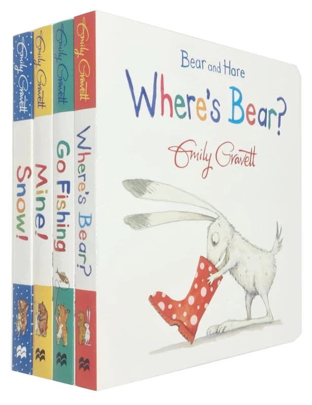 Bear and Hare Series 4 Book Collection Emily Gravett Emily Gravett Books