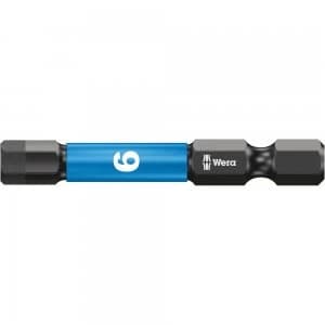 Wera Impaktor Hexagon Screwdriver Bits 6mm 50mm Pack of 5
