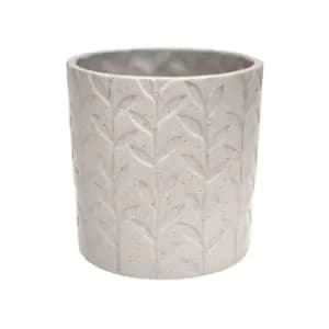 Ivyline Fairford Stone Speckle Leaf Planter H25cm D24cm