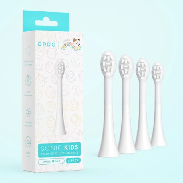 Ordo Ordo Squishmallows Electric Toothbrush Heads - 4 pieces