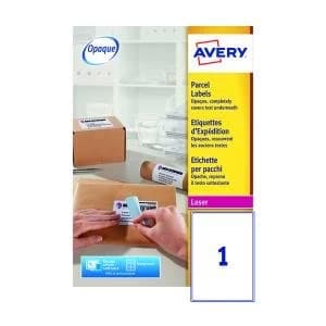 Avery Ultragrip Laser Labels 199.6x289.1mm Wht Pack of 500 L7167-500