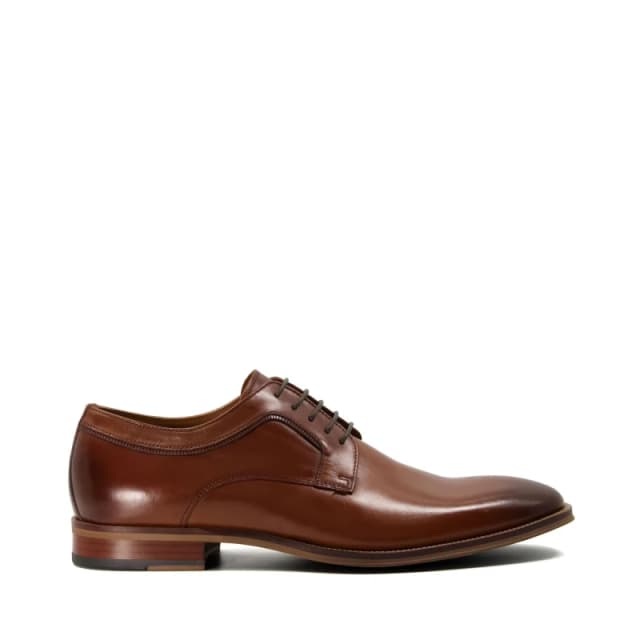 Dune London Dune Sparrows Leather Gibson Shoes - Brown Brown 6