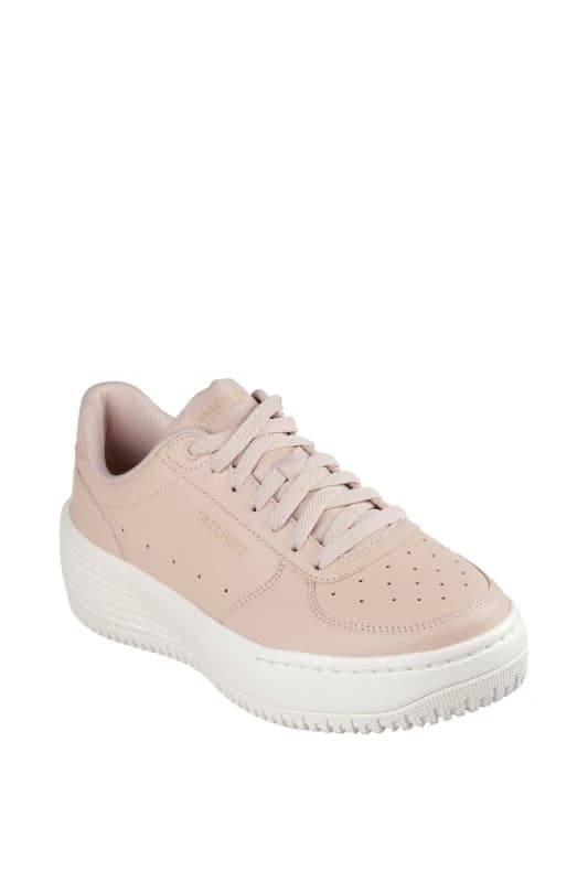 Skechers Womens Grand 92 - Be Lifted Leather Trainers UK Size 7 (EU 40) Nude SKE2345-NUDE-7