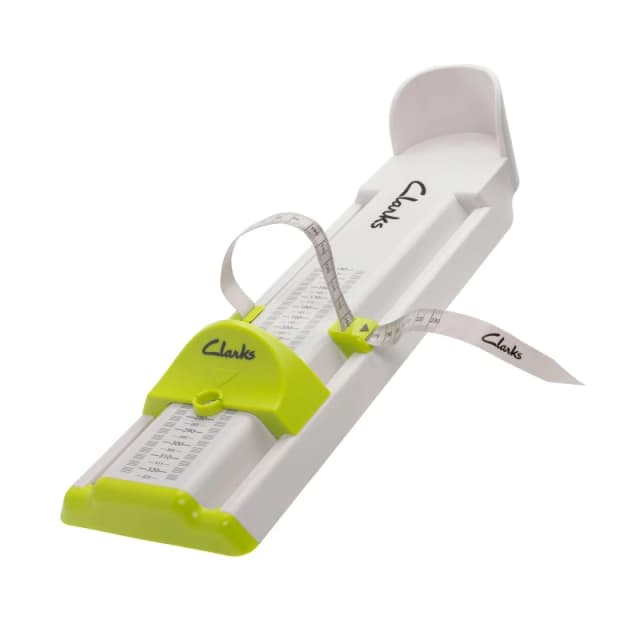 Clarks Junior Gauge White/Green Foot Gauge White