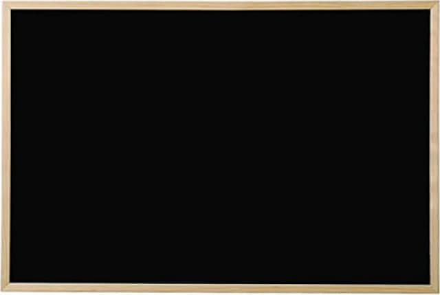 KAV Wall Mounted Bulletin Chalk Boards with Chalk and Eraser Black