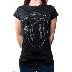 The Rolling Stones - Tongue Womens Small T-Shirt - Black